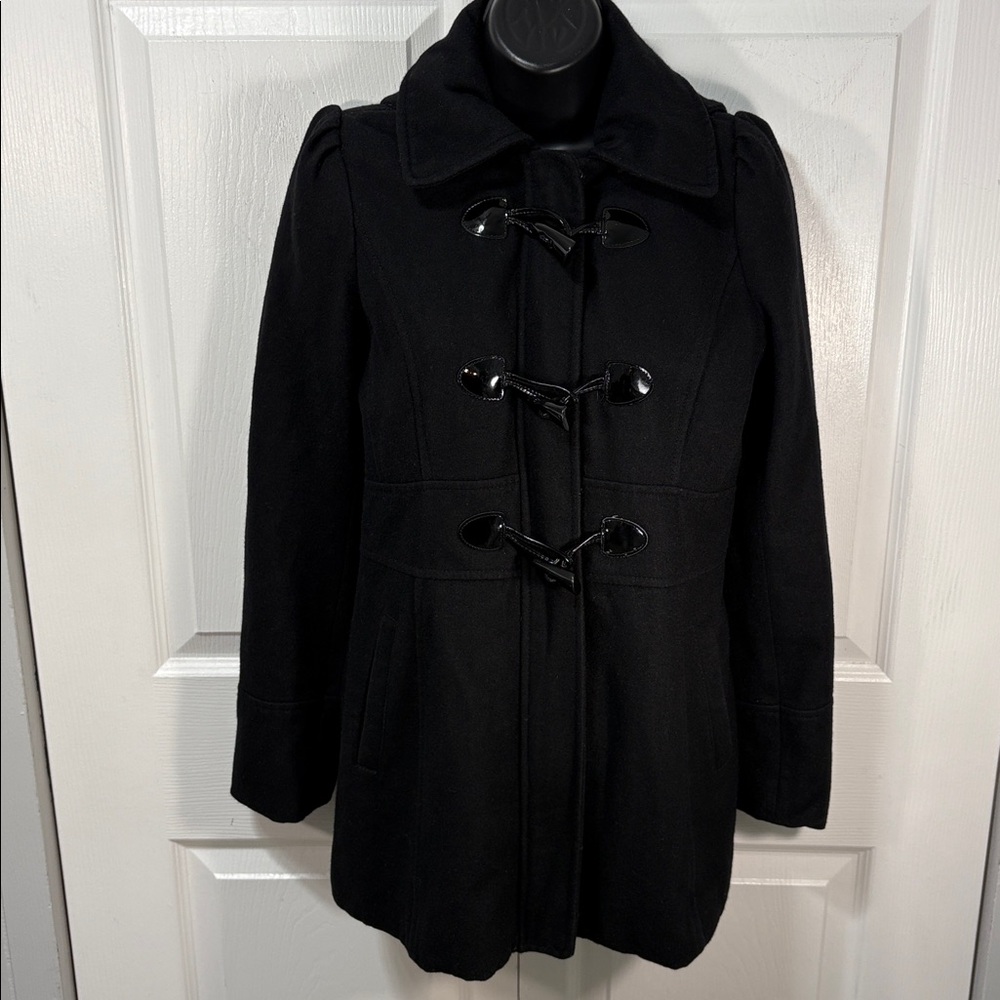 Guess Black Pea Coat
